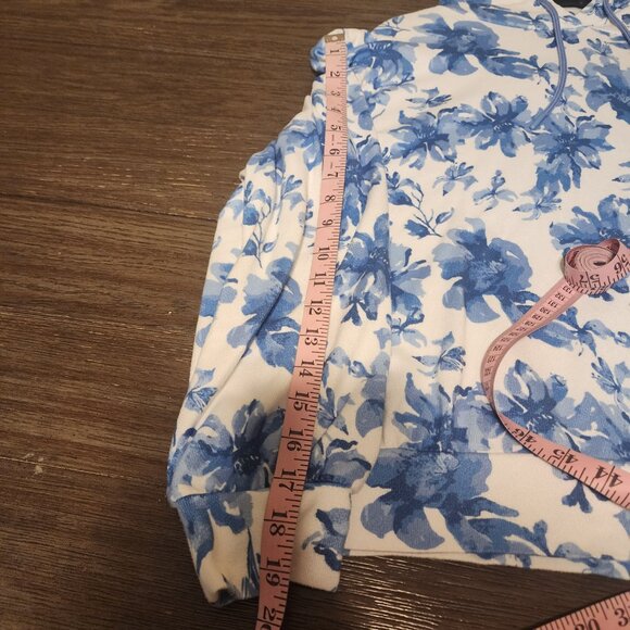 PJ Salvage Hooded Shorts Pajama Set NWOT Floral Med - Picture 9 of 12